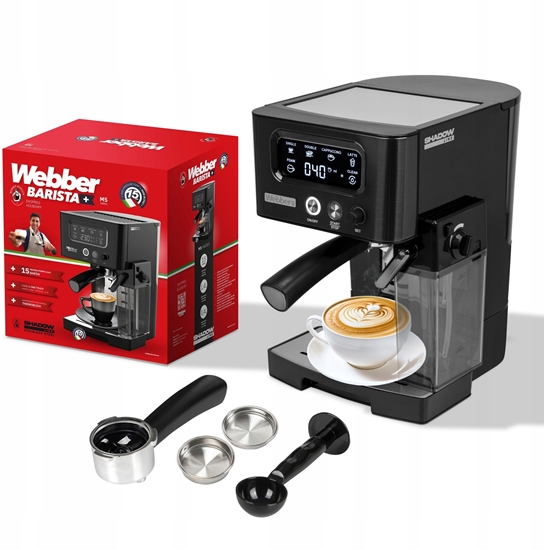 Picture of EKSPRES DO KAWY CINIENIOWY KOLBOWY PÓAUTOMATYCZNY WEBBER 15 BAR M5