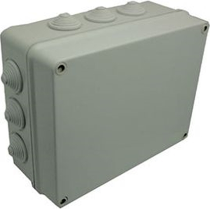 Attēls no Elektro-Plast Puszka hermetyczna Industrial n/t 305 x 244 x 126mm z 12 dawnicami IP55 szara (2721-02)
