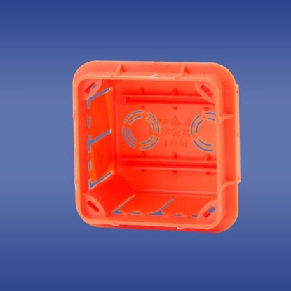 Attēls no Elektro-Plast Puszka podtynkowa 76 x 76 x 52mm pomaraczowa (11.1)