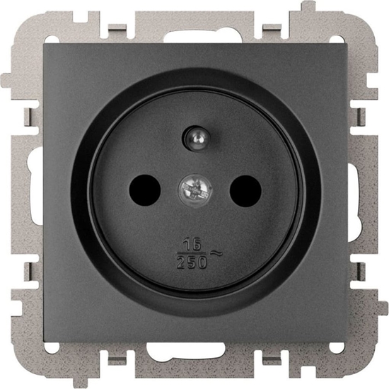 Picture of Elektro-Plast Vestra Gniazdo 2P+Z bez ramki podtynkowe IP20 czarny 3833-19