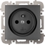 Picture of Elektro-Plast Vestra Gniazdo 2P+Z bez ramki podtynkowe IP20 czarny 3833-19