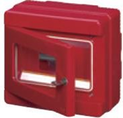 Изображение Elettrocanali Przycisk ppo. - obudowa 1x4 150x170x100 czerwony (EC64004)