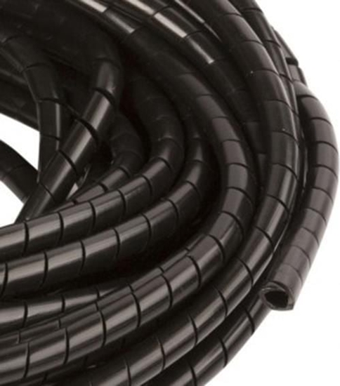 Picture of Elettrocanali Wyk ochronny spiralny PN 4 - 6mm czarny 25m (ECPN04)