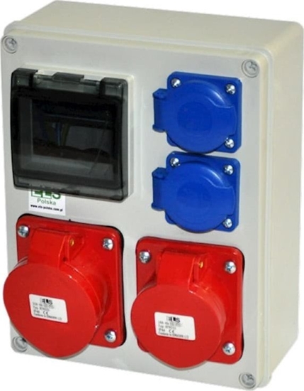 Picture of ELS Elektrotechnika Zestaw zasilajcy MIKO-4M 32A/5P + 16A/5P + 2x230V IP44 E901304013