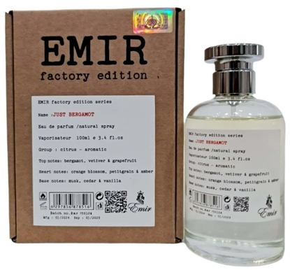 Attēls no EMIR EMIR Just Bergamot Factory Edition EDP spray 100ml