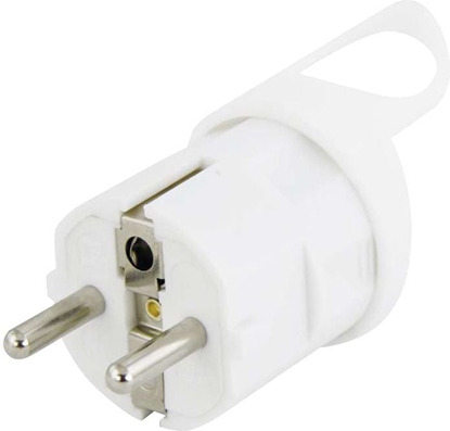 Attēls no Emos Wtyczka prosta 10/16A 250V 2P+Z z uchwytem biaa EM-GRC-01 (P0038)