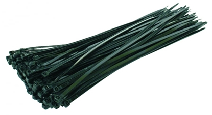 Изображение EPM Opaska plastikowa PA6.6 Czarna 150x2.5mm 100szt. E-600-0003