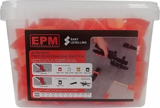 Изображение EPM SYSTEM UKADANIA PYTEK EASY LEVELING 200 KLIPSÓW 1MM (1 OP)