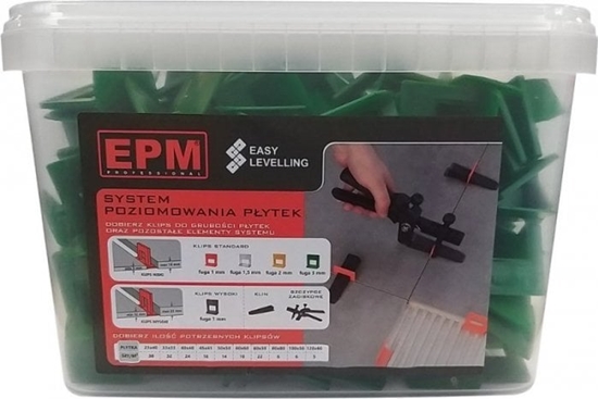 Изображение EPM SYSTEM UKADANIA PYTEK EASY LEVELING 200 KLIPSÓW 3MM (1 OP)