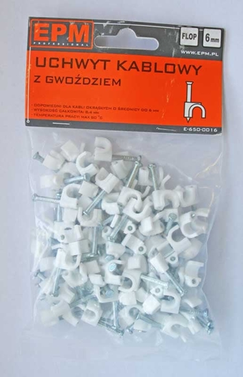 Picture of EPM Uchwyt kablowy FLOP FO-6 100 sztuk - E-650-0016