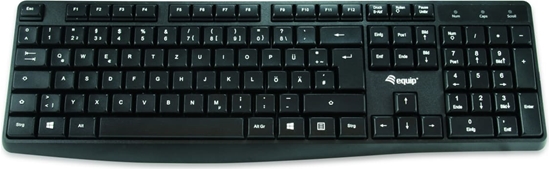 Изображение Equip 245211 tastatūra Birojs USB QWERTY Spāņu Melns