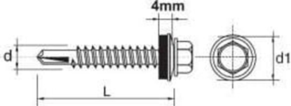 Picture of Essve WKRT SAMOWIERTNY IMPAX Z EPDM #3.5MM RAL9005 4.8*19MM