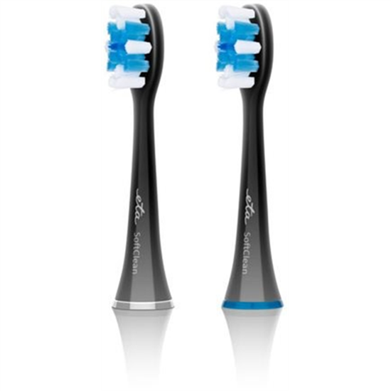 Picture of ETA | Toothbrush replacement | SoftClean ETA070790600 | Heads | For adults | Number of brush heads included 2 | Number of teeth brushing modes Does not apply | Black
