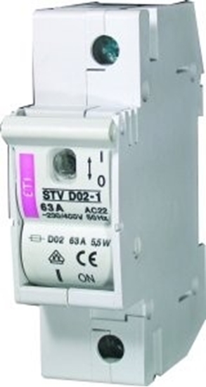 Изображение Eti-Polam Rozcznik bezpiecznikowy STV D02 1P 63A - 002271001