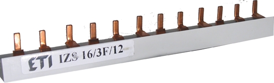 Picture of Eti-Polam Szyna czeniowa sztyftowa 3P 63A 10mm2 IZS10/3F/54 (002921103)