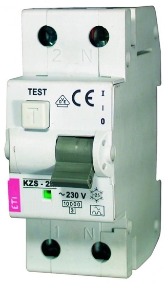 Изображение Eti-Polam Wycznik rónicowo-nadprdowy KZS-2M 2P 10A B 0,03A typ AC - 002173102