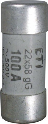 Attēls no Eti-Polam Wkadka bezpiecznikowa cylindryczna 22x58mm 125A gG 400V CH22P z wybijakiem (006711028)