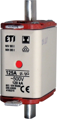 Attēls no Eti-Polam Wkadka bezpiecznikowa KOMBI NH00 125A gG/gL 500V WT-00 (004182215)