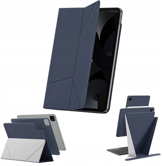 Изображение Etui AMAZINGTHING Matte Pro Mag Folio z podstawk na iPad Air M3 13" - niebieskie