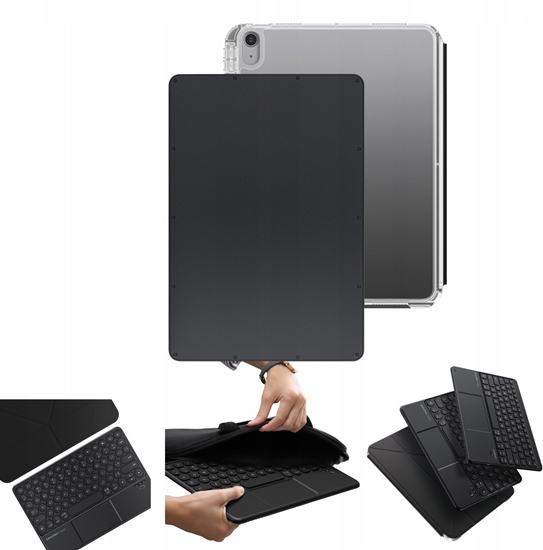 Picture of Etui z klawiatur AMAZINGTHING Minimal Case Keylite Combo na iPad 11" 2025 - czarna