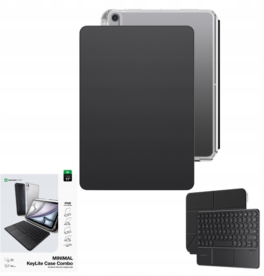 Picture of Etui z klawiatur AMAZINGTHING Minimal Case Keylite Combo na iPad Air M3 13" - czarny