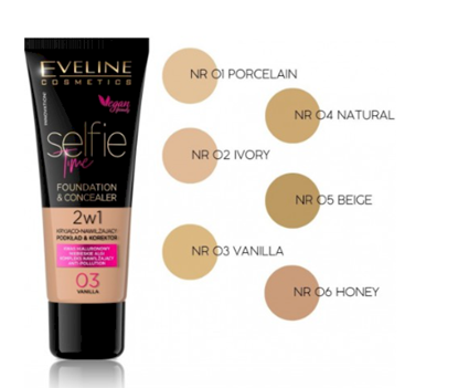 Изображение Eveline Selfie Time 2in1 04 Natural Foundation Base 30 ml