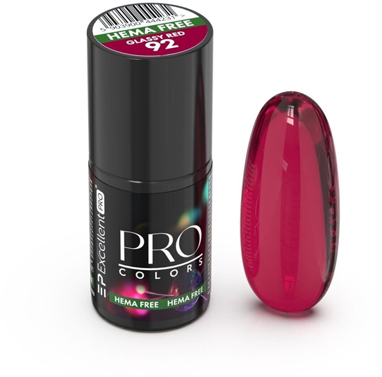 Picture of EXCELLENT PRO_Pro Colors lakier hybrydowy 92 Glassy Red 7g