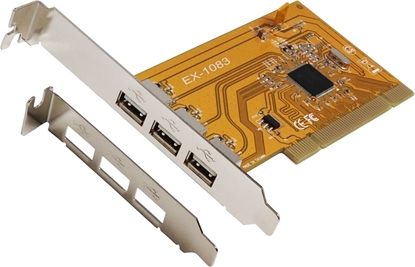 Picture of Exsys EX-1083 USB 2.0 PCI Karte mit 3 Ports