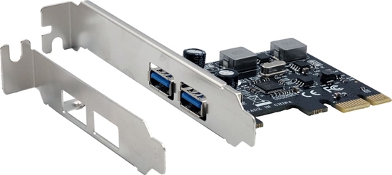 Picture of Exsys EX-11192 2-Port USB 3.2 Gen 1 PCIe Karte mit Self Power