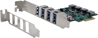 Picture of Exsys EX-11194 4-Port USB 3.2 Gen 1 PCIe Karte