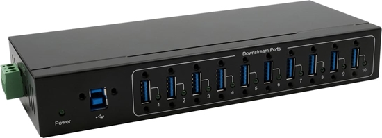 Picture of Exsys EX-11220HMVS 10 Port USB 3.2 Gen 1 Metall HUB VIA VL811+ Chipset