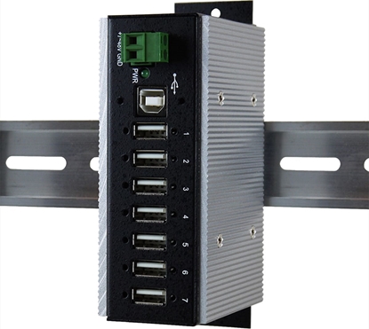 Picture of Exsys EX-1177HMVS-WT 7 Port USB 2.0 HUB 15KV Surge Protection