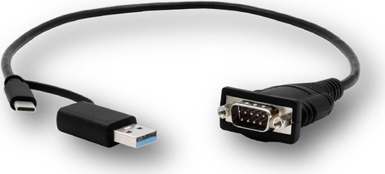 Picture of Exsys EX-23001 USB 2.0 mit C- und A-Stecker zu 1 x Seriell RS-232 Kabel mit 9 Pin Stecker FTDI Chip-Set