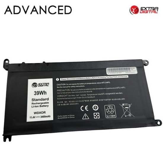 Picture of ExtraDigital WDX0R Battery for Dell Laptop 3400mAh