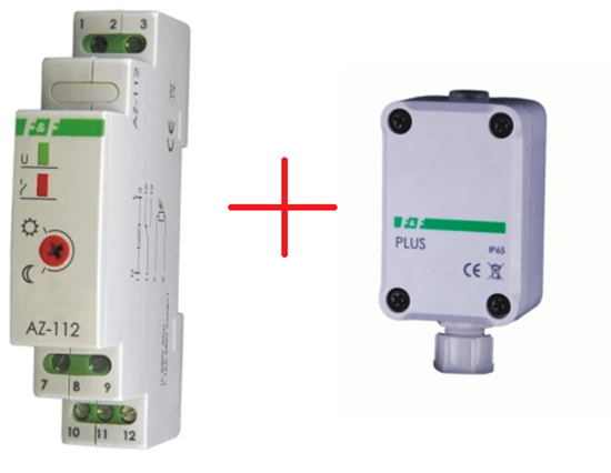 Picture of F&F Automat zmierzchowy 16A 230V 2-1000lx sonda AZ-112 PLUS