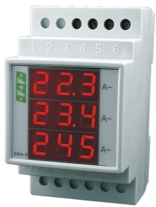 Attēls no F&F Cyfrowy wskanik napicia trójfazowy True RMS 100-300V DMV3RMS