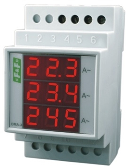 Picture of F&F Cyfrowy wskanik napicia trójfazowy True RMS 100-300V DMV3RMS