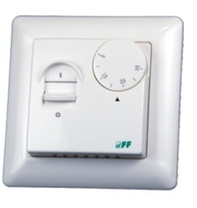 Picture of F&F Regulator temperatury 230V 16A -5-60°C IP20 biay (RT-824)