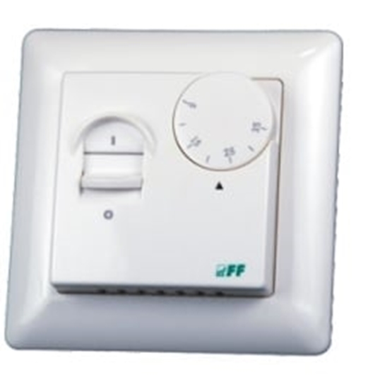 Picture of F&F Regulator temperatury 230V 16A -5-60°C IP20 biay (RT-824)