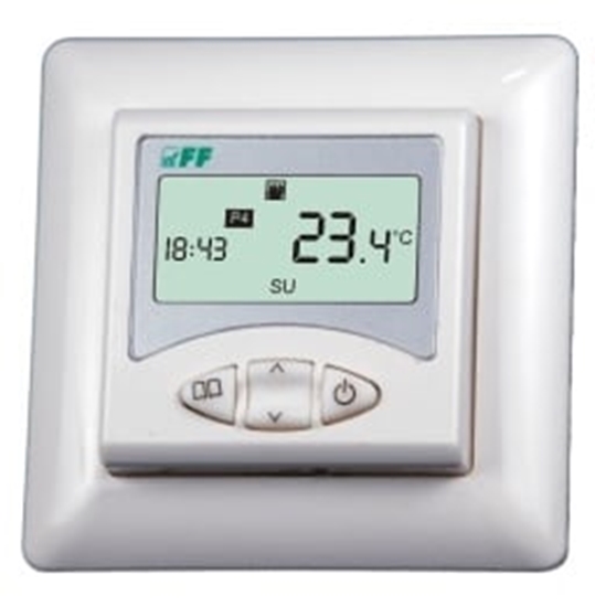 Picture of F&F Regulator temperatury 230V 16A -5-60°C IP20 biay RT-825