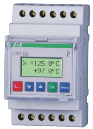 Picture of F&F Regulator temperatury cyfrowy 10-funkcyjny -100-400C 2x16A 2Z CRT-06