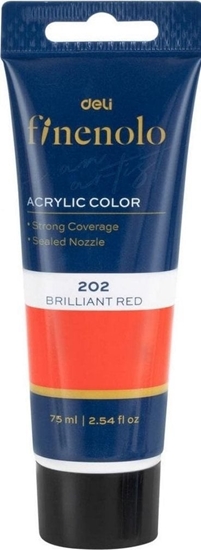 Picture of Farba akrylowa Finenolo 75ml czerwony DELI