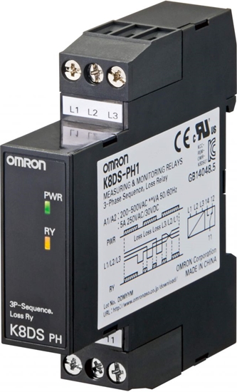 Изображение Fāzu aizsardzība K8DS-PH1 OMRON