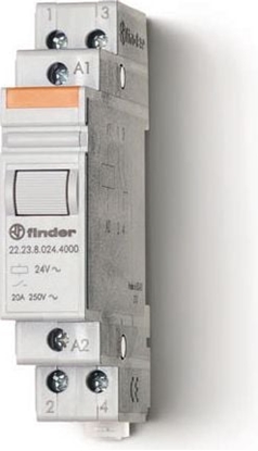 Attēls no Finder Przekanik moduowy mocy 1Z 1R 20A 230V AC styk AgSnO2 (22.23.8.230.4000)