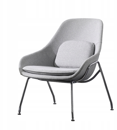 Изображение Fotel tapicerowany nowoczesny z 2 poduszkami