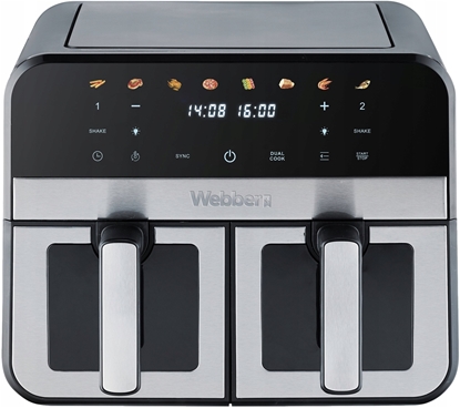 Picture of FRYTKOWNICA BEZTUSZCZOWA PODWÓJNA AIR FRYER DWUKOMOROWA Ceramiczna WEBBER
