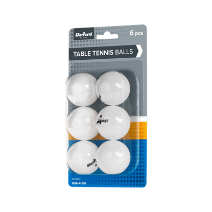 Picture of Galda tenisa bumbiņu komplekts, materiāls PP, 6 szt, REBEL ACTIVE