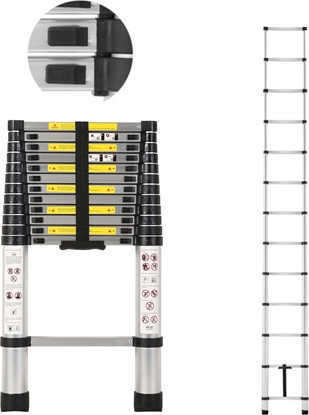 Изображение Geko Drabina teleskopowa aluminiowa 3,8m 150kg (1)