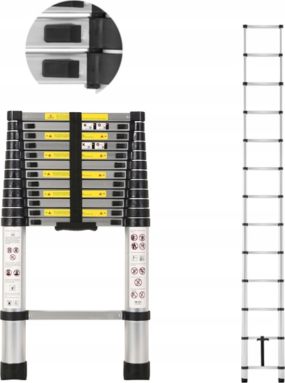 Изображение Geko Drabina teleskopowa aluminiowa 3,8m 150kg (1)
