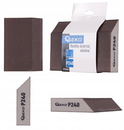 Изображение Geko Kostka cierna skona 125x90x25mm P240 (250)